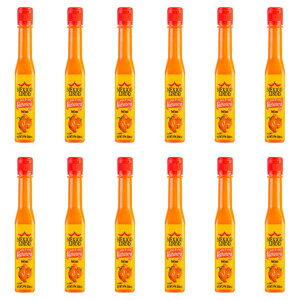 Mexico Lindo Red Habanero Hot Sauce | Real Red Habanero Chili Pepper | 78,200 Scoville Level | Enjoy with Mexican Food, Seafood & Pasta | 5 Fl Oz Bottles (Pack of 12)