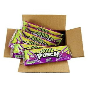 Sour Punch Ecommerce Straws Grape Case/Tray 6/4.5oz