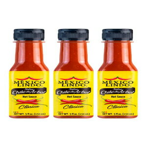 LVR h ` f A{ zbg \[X̍ޗ | 12,190 XRBx | NVbNȖ킢 | 5tʃIX{g(3{pbN) Mexico Lindo Chile de Arbol Hot Sauce Ingredients | 12,190 Scoville Level | Classic Fla