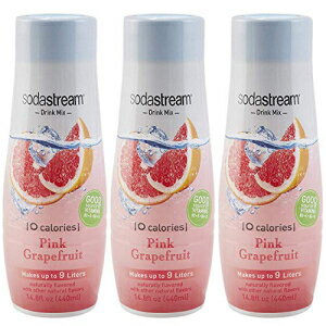 楽天GlomarketSodaStream Pink Grapefruit Zero Calorie, 14.8 Fl Oz （Pack Of 3）, 14.8 Fl Oz