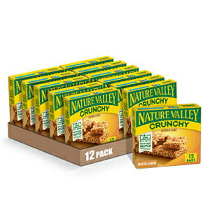 Nature Valley Crunchy Granola Bars, Roasted Almond, 1.49 oz, 6 ct, 12 bars (Pack of 12)