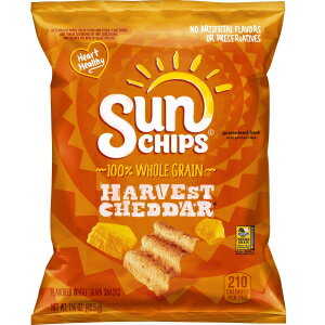 SunChips Multigrain Snacks, Harvest Cheddar, 1.5 Ounce (Pack of 64)