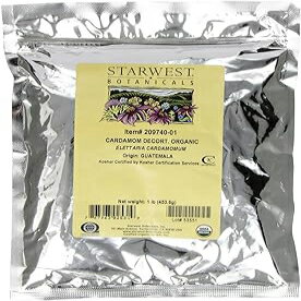 楽天GlomarketStarwest Botanicals Organic Decorticated Cardamom Seeds, 1 Pound Bulk Spice