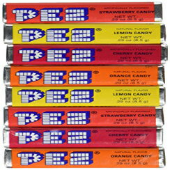 Pez LfB[lߑւ 8 pbNAt[clߍ킹A2.31 IX Pez Candy Refill 8Pk Assorted Fruit, 2.31 oz