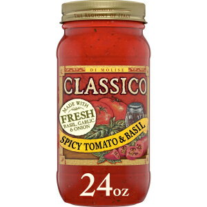 NVR XpCV[g}g&oWXpQbeBpX^\[X(24IXr) Classico Spicy Tomato & Basil Spaghetti Pasta Sauce (24 oz Jar)