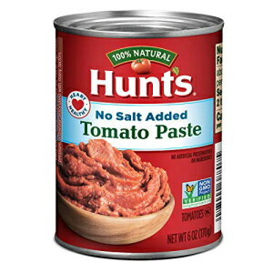 Hunt's g}gy[Xg HYA6IXA12pbN Hunt's Tomato Paste No Salt Added, 6 oz, 12 Pack