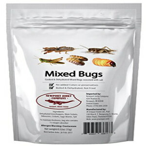 NEWPORT JERKY COMPANY Edible Insects Bag of Mixed Edible Bugs Edible Grasshoppers Edible Crickets Silk Worms and Sago Worms Edible Bug Gift Sampler Pack for Humans