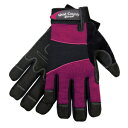 West County 012F/M Women's Gloves ? Berry, Work Gloves with Four-Way Spandex Backing, Adjustable Cuff, Medium (Pack of 1)