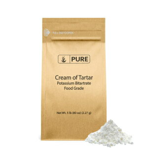 Pure Original Ingredients Cream of Tartar (5 lb) Pure & Natural, Baking & Cleaning, DIY Bath Bombs & More