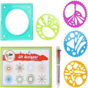 楽天GlomarketChildren Plastic Geometric Ruler Template Spiral Drawing Tool Art Toy Kids Stationery Supply