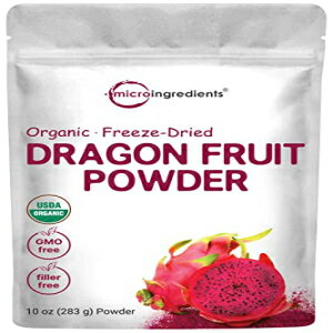 Organic Dragon Fruit Powder, 10oz | 100% Natural Fruit Powder | Freeze...