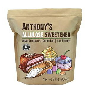 楽天Glomarket2 Pound （Pack of 1）, Anthony's Allulose Sweetener, 2 lb, Batch Tested Gluten Free, Keto Friendly Sugar Alternative, Zero Net Carb, Low Calorie