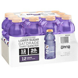 Q[^[h G2 T[Xg NG`[AO[vA20 IX {g (12 pbN) (pbP[W͈قȂꍇ܂) Gatorade G2 Thirst Quencher, Grape, 20 Ounce Bottles (Pack of 12) (Pack May Vary)