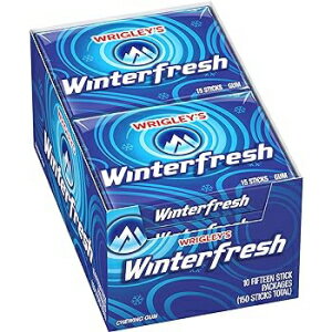 WRIGLEY'S Winterfresh Chewing Gum Bulk Pack, 15 Stick (Pack of 10)