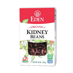 Eden Organic Dark Red Kidney Beans, Dry, USA Grown, Non GMO, 16 oz Box