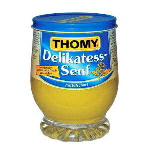 Thomy Delikatess Senf (r~fBA}X^[h) - 250 ml x 4 pbN Thomy Delikatess Senf (Medium Mustard in Jar) -Pack of 4 X 250 ml