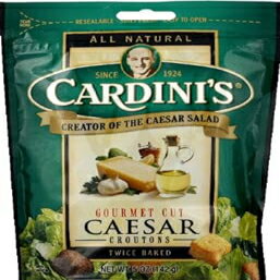 Cardini Croutons Caesar Gourmet Cut 5.0 OZ (Pack of 6)