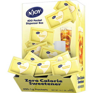 楽天Glomarket400 Count （Pack of 1）, Yellow Sucralose, N'Joy 41676 N'Joy Sucralose Artificial Sweeteners 400/Box （83220）