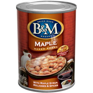 B&M Baked Beans, Real Maple Flavor, 28 Ounce (Pack of 12)
