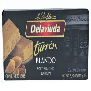 デラヴィウダ ソフト アーモンド トゥロン (トゥロン ブランド) 5.25 オンス (150g) Delaviuda Soft Almond Turron (Turron Blando) 5.25 Oz (150g)