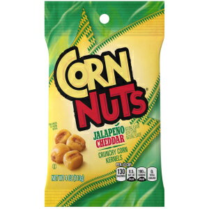 コーンナッツ ハラペーニョ チェダー カリカリコーン カーネル (4 オンス バッグ、12 個パック) Corn Nuts Jalapeno Cheddar Crunchy Corn Kernels (4 oz Bags, Pack of 12)