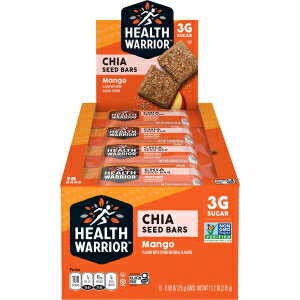 Health Warrior Chia Bars, Mango Flavor with other natural flavors, 25g...