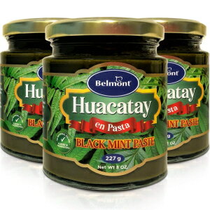 xg tAJeC ubN ~g y[Xg (8 IX/227 g) 3 pbN Belmont Huacatay Black Mint Paste (8 oz/227 g) 3 pack