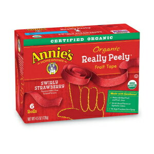 Annie's Homegrown Organic Really Peely Fruit Tape, Strawberry, 72 Count