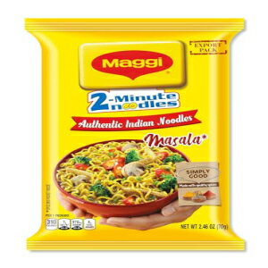 マギーマサラ 2-Minute Noodles India Snack - 最大パック 2.46 オンス (12 個パック) Maggi Masala 2-Minute Noodles India Snack - Largest Pack 2.46 Ounce (Pack of 12)