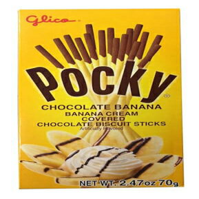 ポッキー クリームで覆われたビスケット スティック 1 パックあたり 2.47 オンス (バナナ、3 パック) Pocky Cream Covered Biscuit Sticks 2.47 oz per Pack (Banana, 3 Pack)