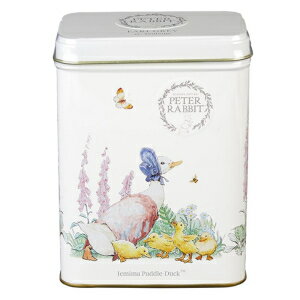 New English Teas Peter Rabbit Tea Tin with 40 Earl Grey Teabags, Jemima Puddle-Duck, Beatrix Potter