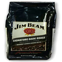 Jim Beam バーボンフレーバーグラウンドコーヒー - 12オンス (ダークロースト) Jim Beam Bourbon Flavored Ground Coffee - 12 Ounce (Dark Roast)