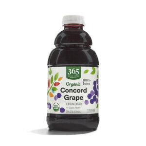 楽天Glomarket365 by Whole Foods Market, Organic 100％ Concord Grape, 32 Fl Oz Bottle