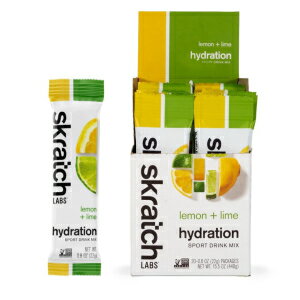 楽天GlomarketSKRATCH LABS Hydration Packets - Hydration Drink Mix, Lemon Lime （20ct） - Electrolyte Powder Packets Developed for Athletes and Sports Performance - Gluten Free, Vegan, Kosher