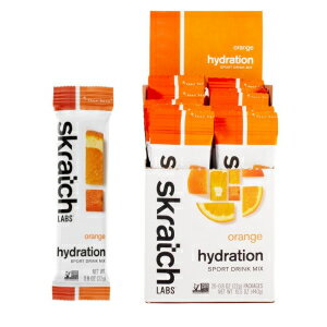 楽天GlomarketSkratch Labs Hydration Packets - Hydration Drink Mix, Orange （20ct） - Electrolyte Powder Packets Developed for Athletes and Sports Performance - Gluten Free, Vegan, Kosher