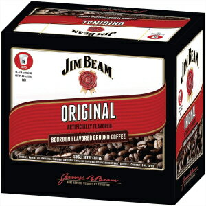 Jim Beam Original Bourbon Flavored Single Serve medium roast Grab Coffee, 18 cups, Keurig 2.0 Compatible