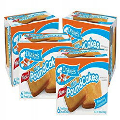 Drake's ミニパウンドケーキ、伝統的なパウンドケーキ 24 個 (4 個パック) Drake's Mini Pound Cakes, 24 Traditional Pound Cakes (Pack of 4)