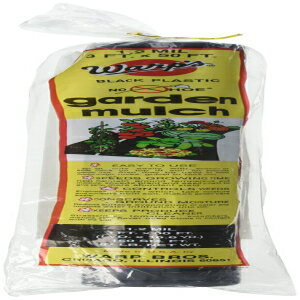 Warps NHP350 No Hoe ガーデンマルチ、ブラック、厚さ 1.2 ミル Warps NHP350 No Hoe Garden Mulch, Black, 1.2 Mil Thick