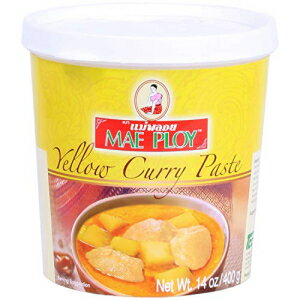 Mae Ploy XgĩJ[p^CCG[J[y[XgAn[uAXpCXAGry[Xg̖FuhAMSGAۑAFsgp (14IX) Mae Ploy Thai Yellow Curry Paste for Restaurant-Quality Curries, Aromatic Blend of H