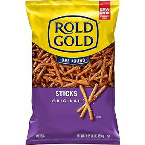 楽天Glomarket1 Pound （Pack of 1）, Original Sticks Flavored, Rold Gold Pretzels, Classic Fat Free Sticks, 16 oz