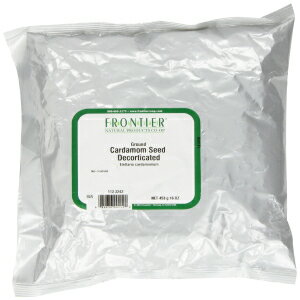 Frontier Co-op Cardamom Seed Powder, 1-Pound Bulk Bag, Decorticated, Aromatic, Subtly Spicy-Sweet, No ETO, Non Irradiated