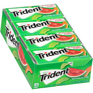 Trident Gum, Watermelon Twist, 18 Count , 12 Pack