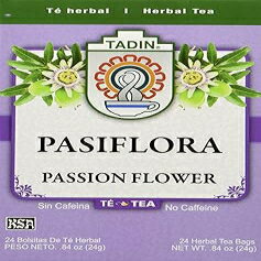 0.84 Ounce (Pack of 1), Tadin Tea, Pasiflora - Passion Flower Tea, 24 Tea Bags