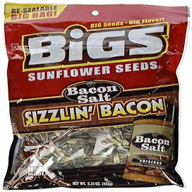 ビッグスヒマワリの種（2個パック）（ベーコンソルトシズリンベーコン） Bigs Sunflower Seeds (Pack of 2) (Bacon Salt Sizzlin Bacon)