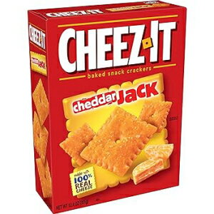 Cheez-It Cheese Crackers, Baked Snack Crackers, Lunch Snacks, Cheddar Jack, 12.4oz Box (1 Box)