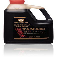 キッコーマン 伝統醸造たまり醤油 0.5ガロン (1.89L) Kikkoman Traditionally Brewed Tamari Soy Sauce, 0.5 Gallon (1.89L)