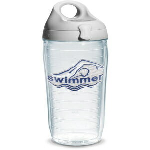 Tervis Swim for it Emblem and Water Bottle with Grey Lid, 24-Ounce, Beverage -