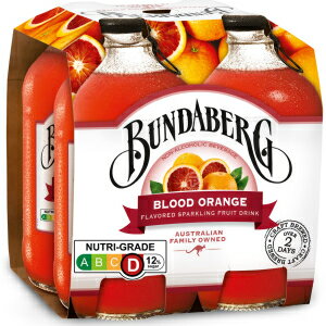 Bundaberg Blood Orange, Sparkling Fruit Drink, 12.7 Fl Oz, 4 Ct