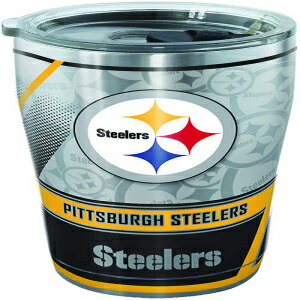 Tervis Triple Walled NFL Pittsburgh Steelers Insulated Tumbler Cup Keeps Drinks Cold & Hot, 20oz - Stainless Steel, Edge 1