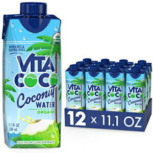 Vita Coco ココナッツウォーター、ピュアオーガニック | 爽やかなココナッツ味 | 天然電解質 | 重要な..